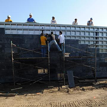 伽利略馆建筑的建设.